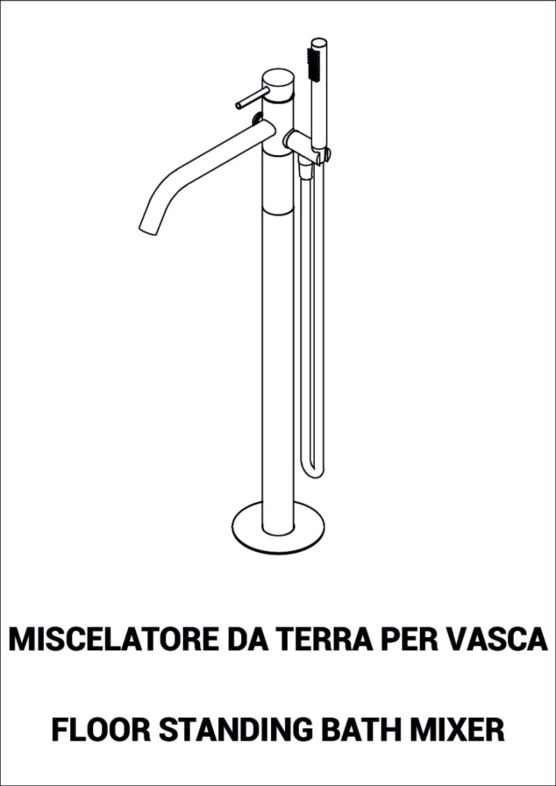 Standing bath mixer - Stilox, Viktor eVersilia