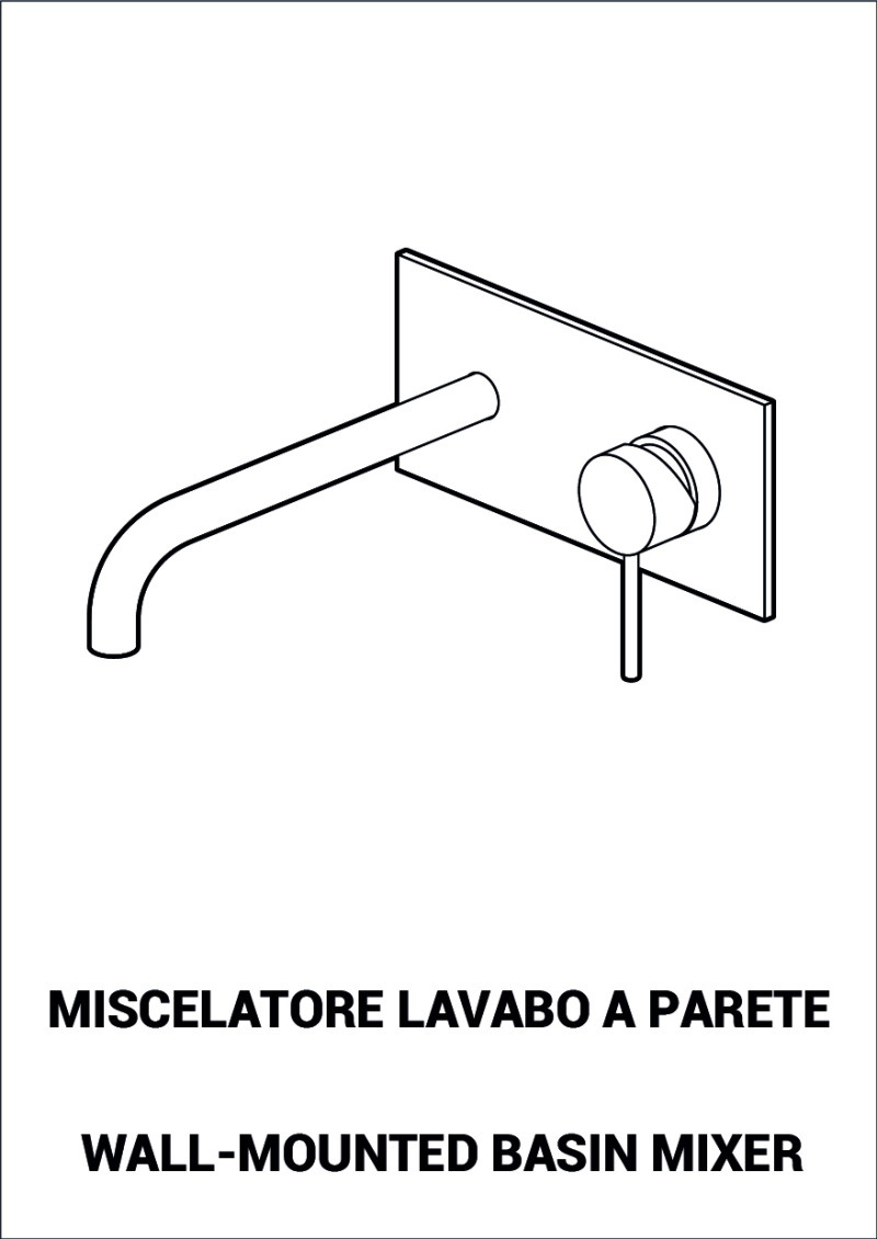 Wall-mounted basin mixer - Stilox