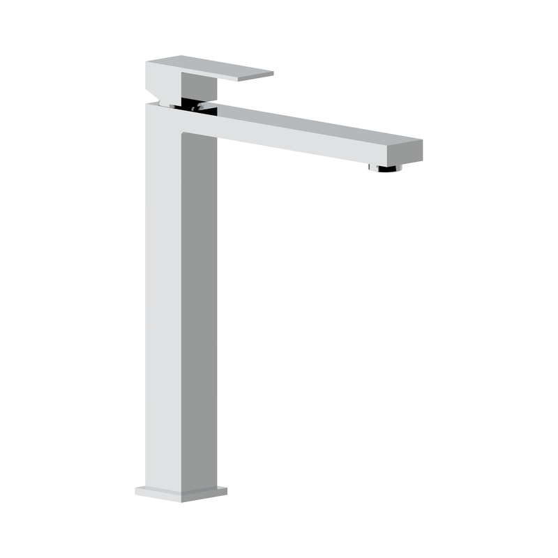 Basin mixer with high spout, no drain - Italia R chrome