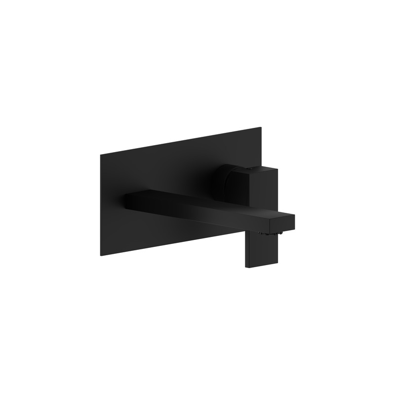 Set esterno per miscelatore lavabo a parete, bocca 180mm - Italia nero opaco