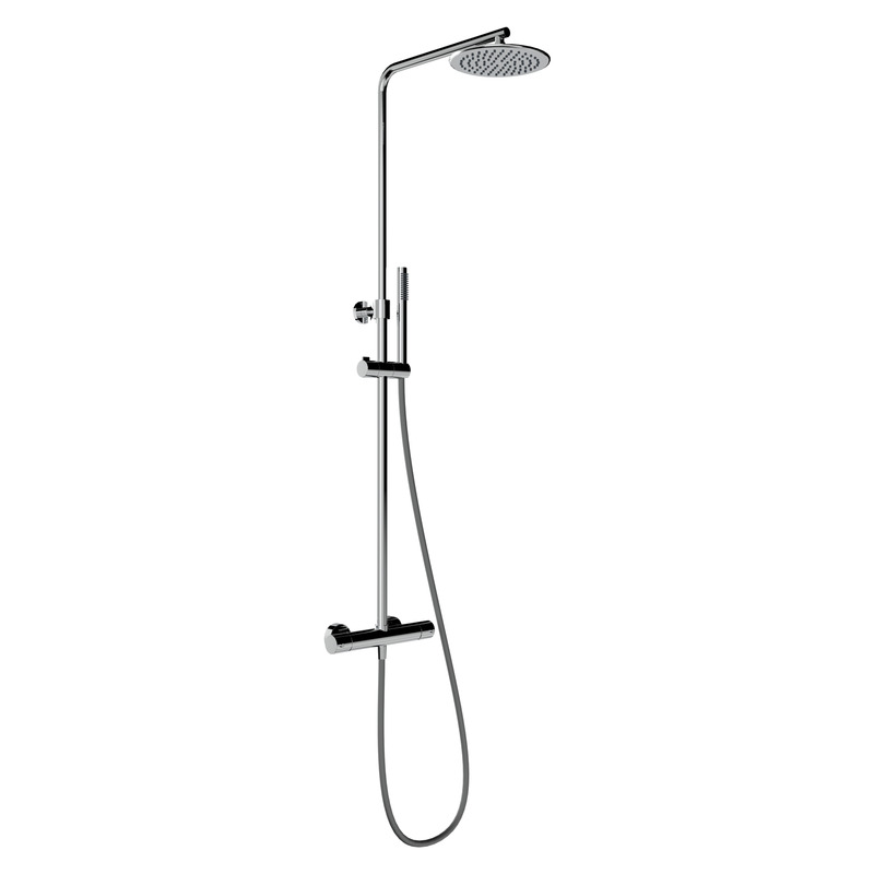 Shower column with mechanical mixer