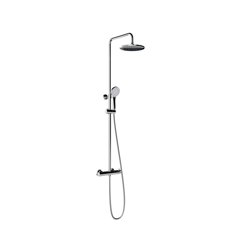 Shower column with thermostatic mixer