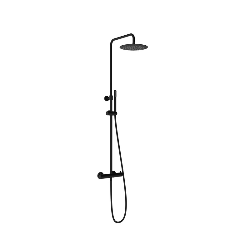 Shower column with thermostatic mixer