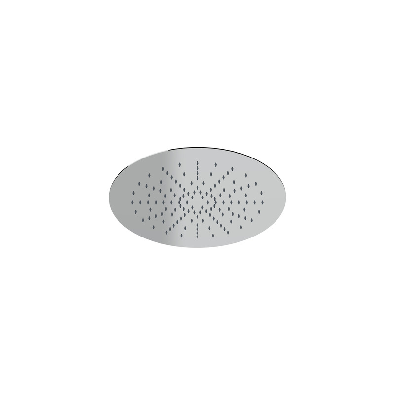 Round ceiling shower head, rain effect