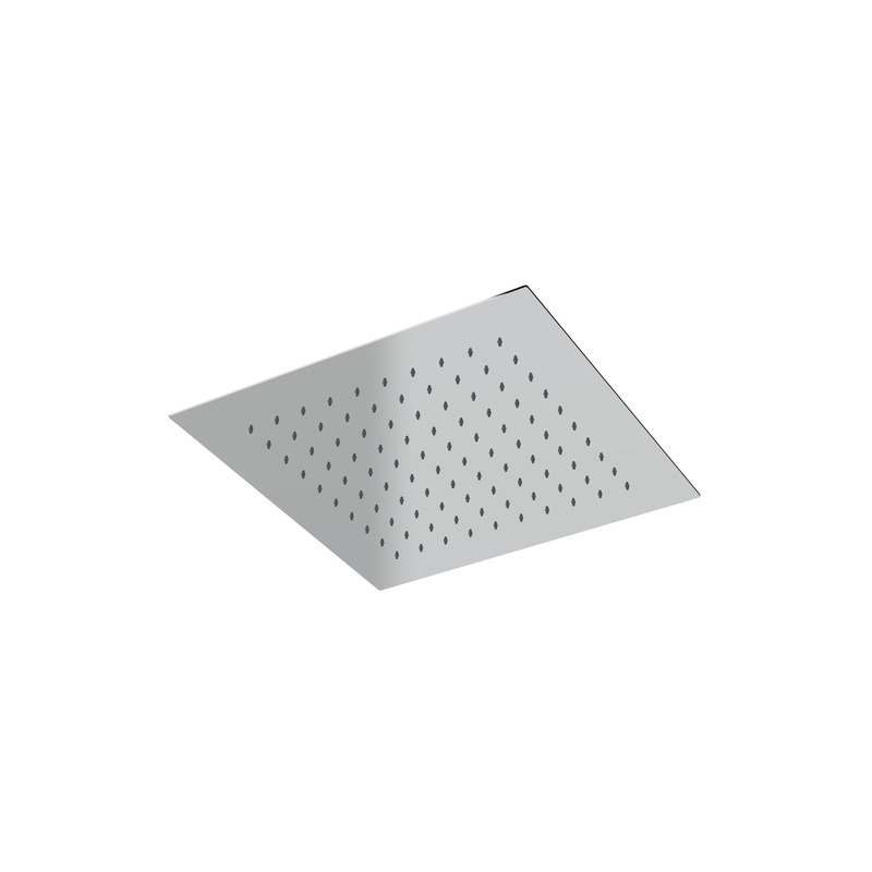 Inspectable ceiling square shower head, rain effect