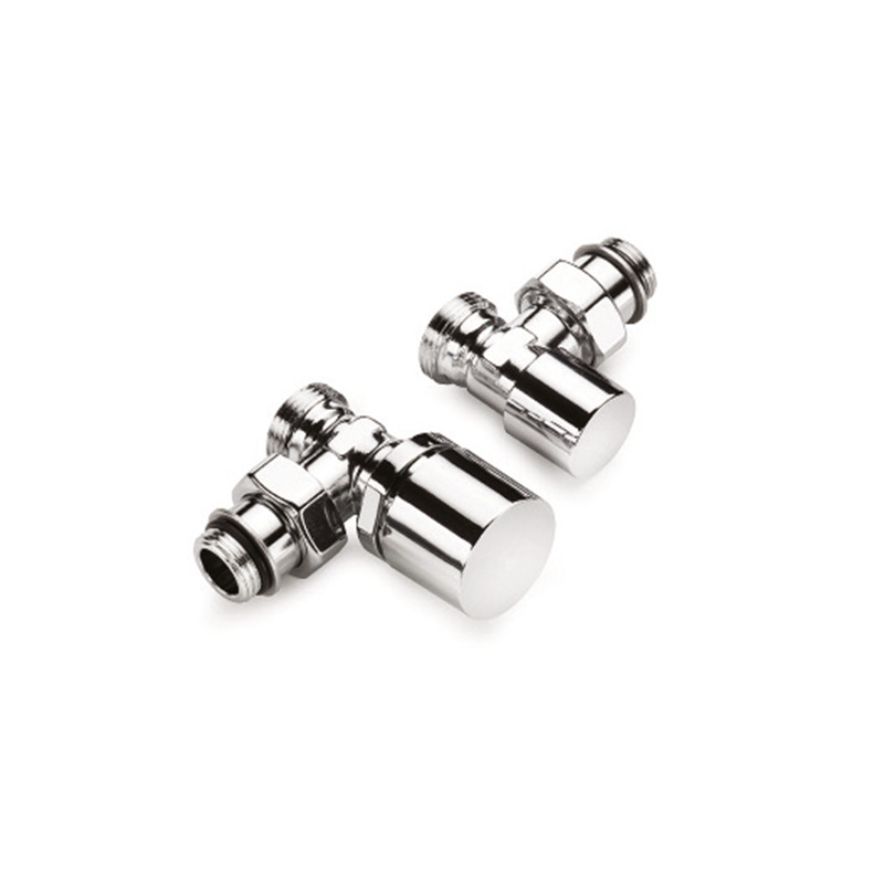 Chrome-plated valve and euroconus thermostatic