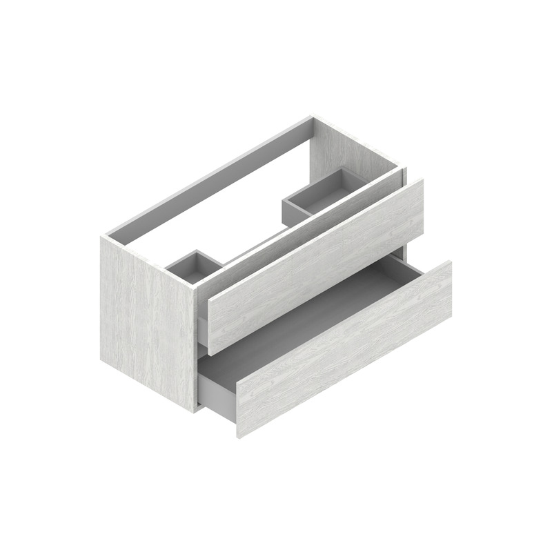 Base for integrated basins with two drawers - Smile Base for integrated basins with two drawers - Smile